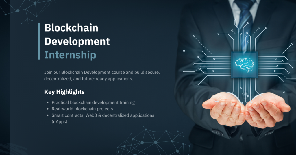 Blockchain Development Internship Course Banner