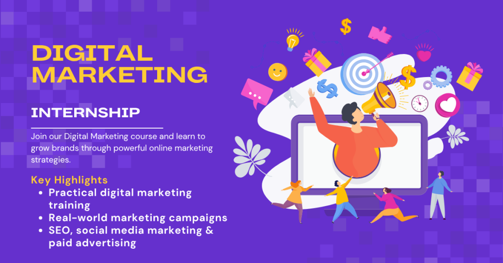 Digital Marketing Internship Course Banner
