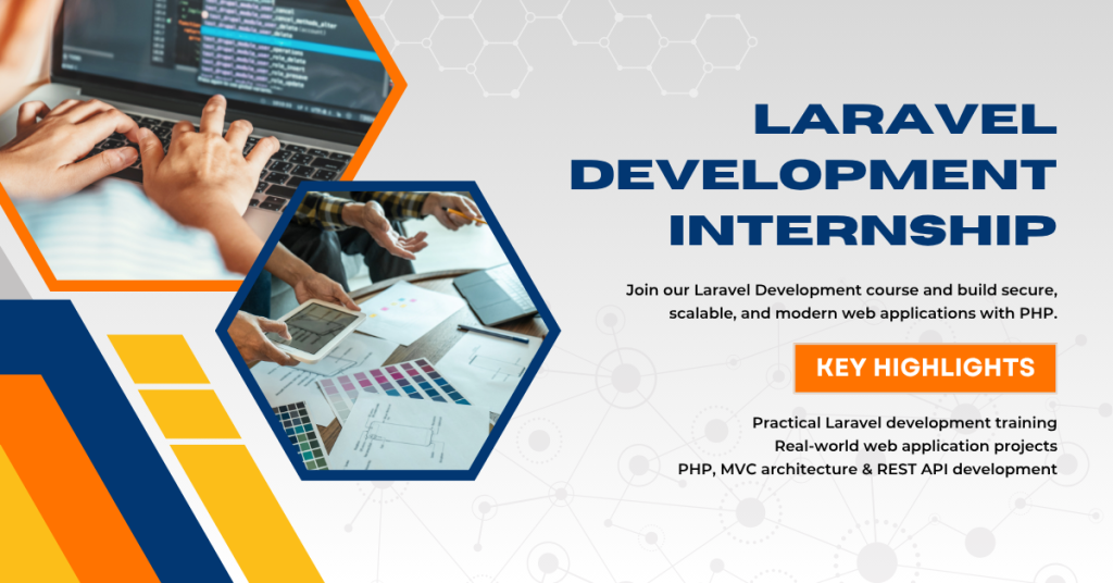 Laravel Development Internship Course Banner