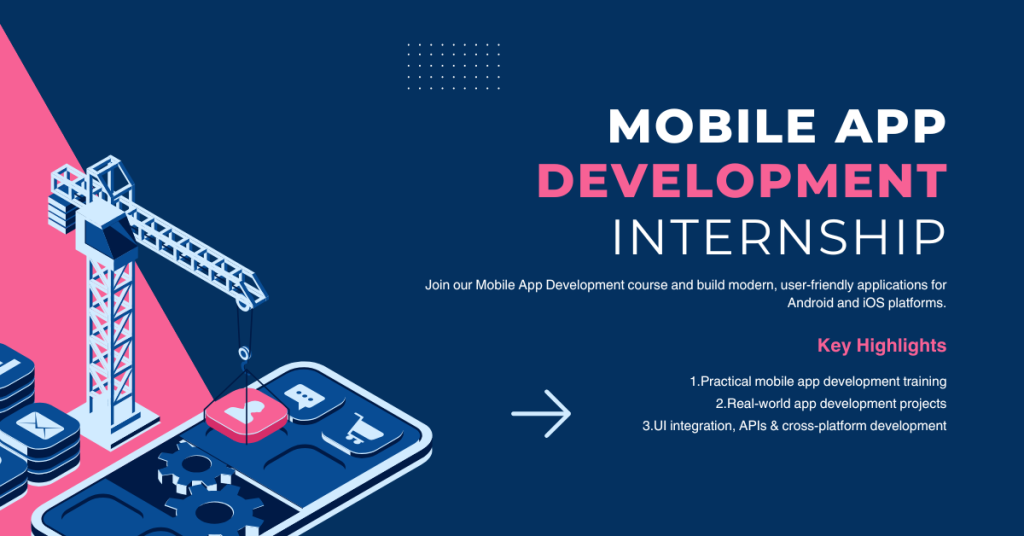 Mobile App Development Internship Course Banner
