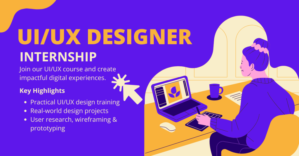 Ui UX Designer Internship Course Banner