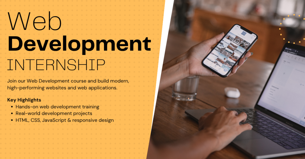 Web Development Internship Course Banner