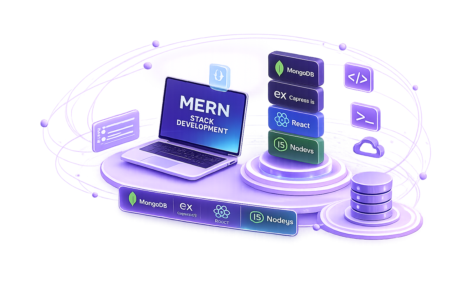 MERN Stack Development Internship student mastering MongoDB, Express.js, React, Node.js, JavaScript, full-stack development, cloud deployment, and scalable web applications at TRL FutureX.